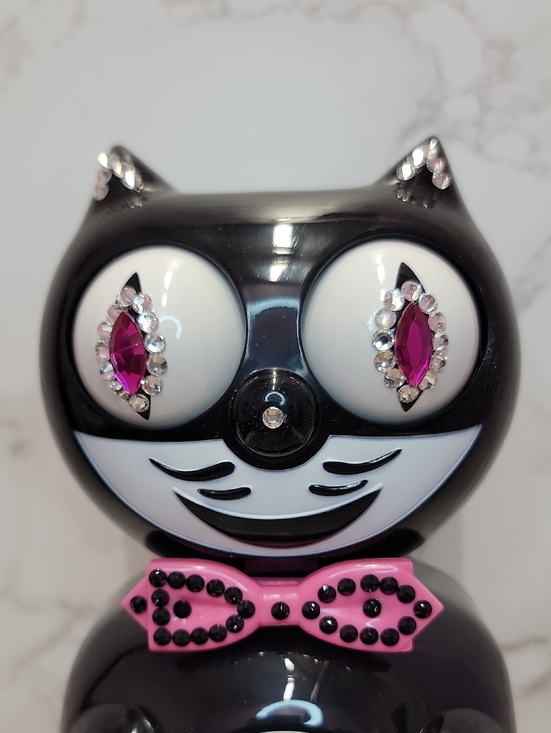 Kit-Cat Klock Other - Jeweled Kit-Cat Klock clock SUPER RARE with pink bow tie & tail